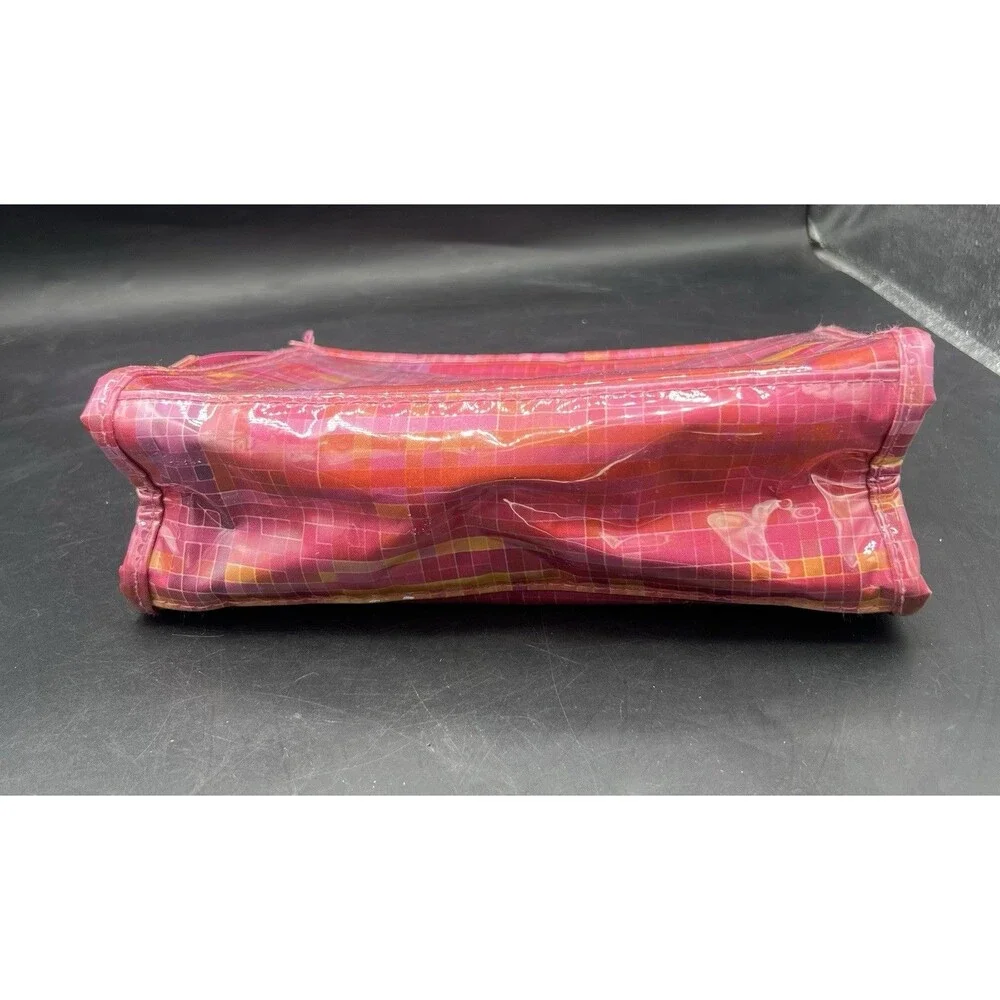 Lot 3 Clinique Makeup Cosmetic Bags Pink Blue Zipper Travel Toiletry Pouches